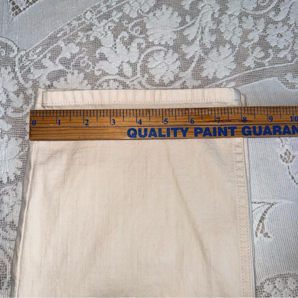 Sigrid Olsen Modernist Cotton Cream Straight Leg Cropped Jeans Women’s size 10 - Picture 16 of 16